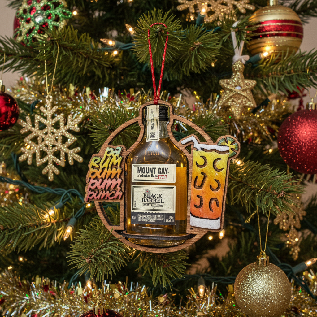 Rum Pum Pum Punch Shooter Ornament