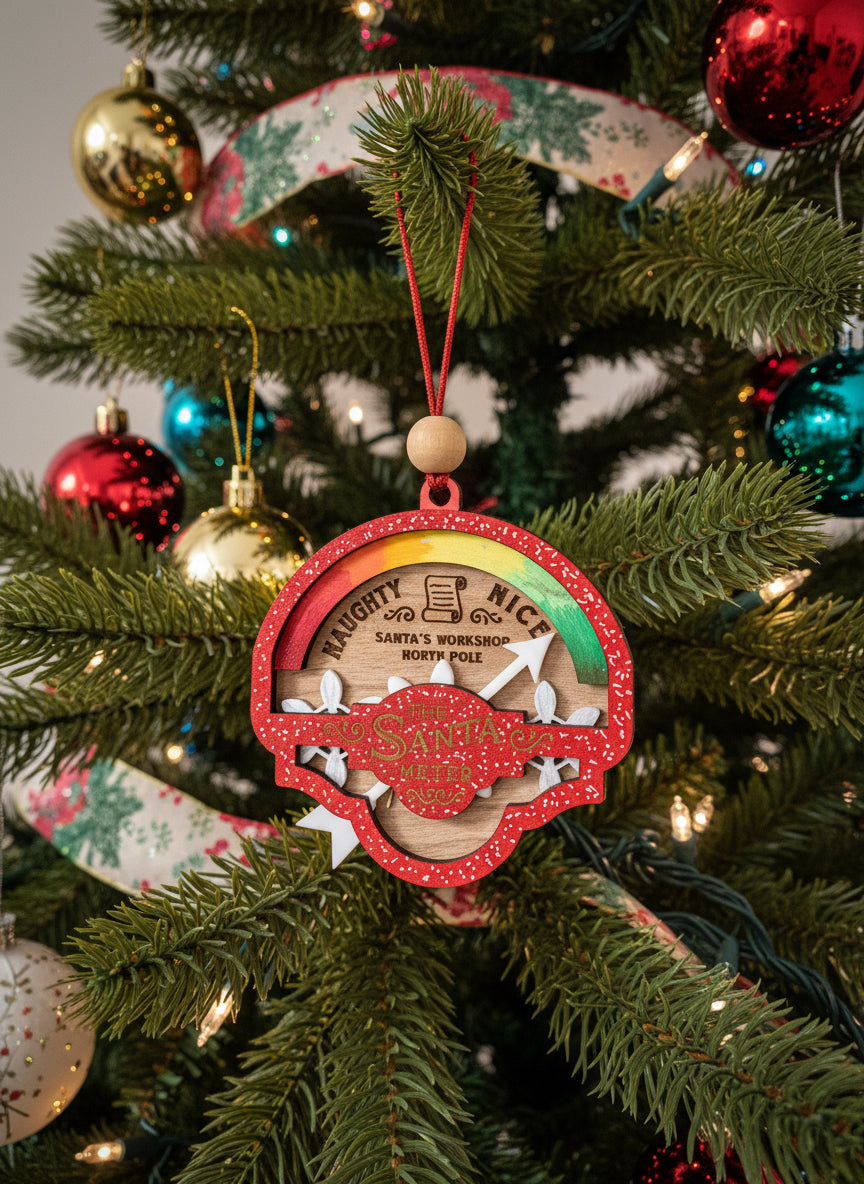 Santa Meter Christmas Decoration