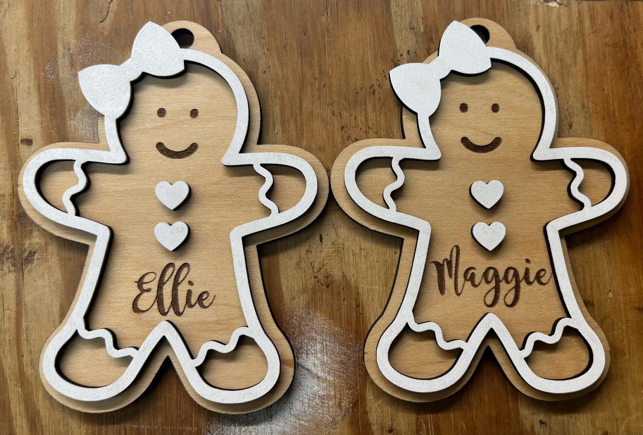Gingerbread Name Ornament